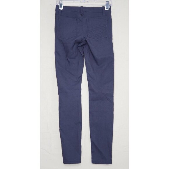 prAna Brenna Gray Moto Skinny Jeans Pants Trousers Low Rise Stretch EUC Womens 0 - Picture 8 of 14